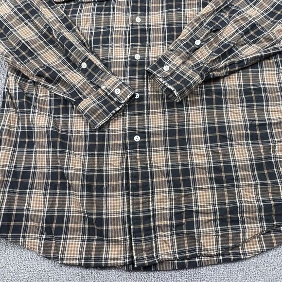 Ralph Lauren Polo Shirt Adult Medium Plaid Button Up Flannel Whitfield Men's - Picture 6 of 13